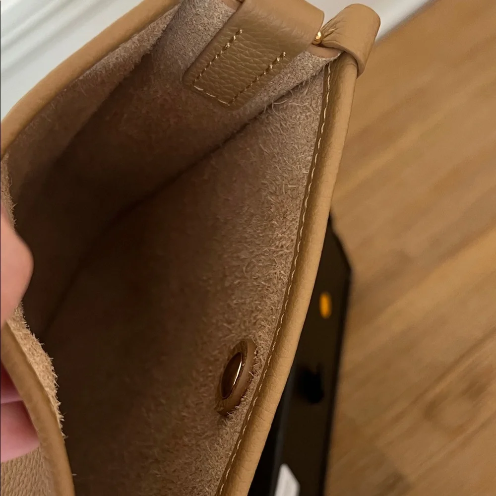 DUYP Togo Leather Florence Crossbody Bag Cappuccino - Picture 10 of 11